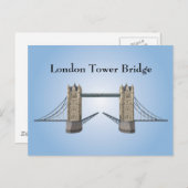 はがき：ロンドンタワーブリッジ ポストカード (正面/裏面)