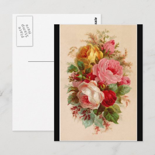 はがき – ローズブーケ (正面/裏面)
