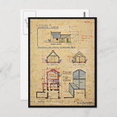 はがき – ヴィンテージアートチャールズレンニーマッキントッシュ13 (正面/裏面)