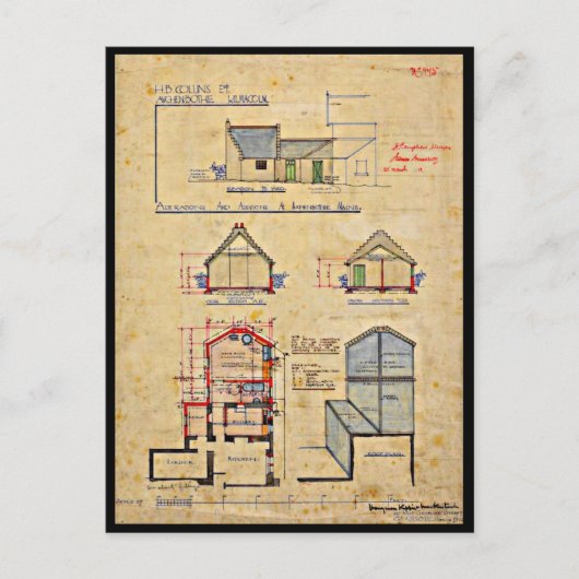 はがき – ヴィンテージアートチャールズレンニーマッキントッシュ13 (正面)
