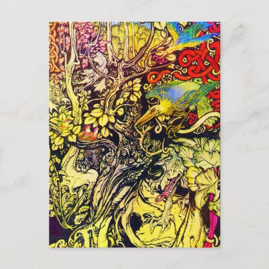 はがき – ヴィンテージイラストレーション – ラッカム40 (正面)