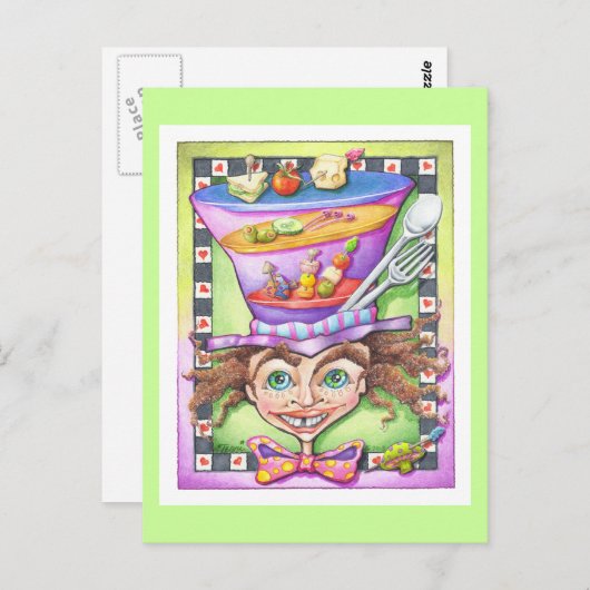 はがき – 不機嫌皿 (正面/裏面)