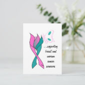 はがき – 乳がんと卵巣がんの生存者 (スタンド正面)