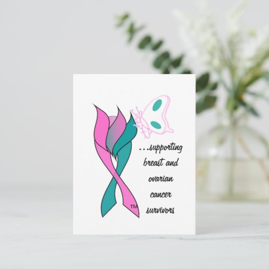 はがき – 乳がんと卵巣がんの生存者 (スタンド正面)