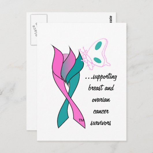はがき – 乳がんと卵巣がんの生存者 (正面/裏面)