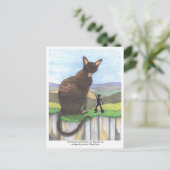 はがき:先史時代の猫 ポストカード (スタンド正面)