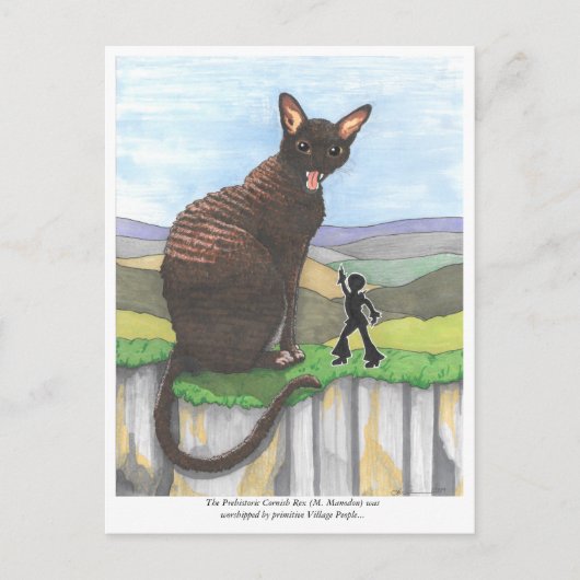 はがき:先史時代の猫 ポストカード (正面)