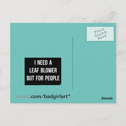 はがき – 内向 (裏面)