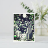 はがき:友だちの静かな会話 ポストカード (スタンド正面)