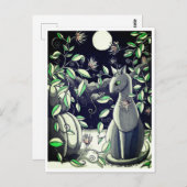 はがき:友だちの静かな会話 ポストカード (正面/裏面)