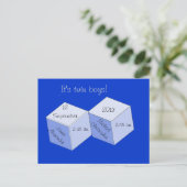 はがき – 双子の誕生のお知らせ 案内ポストカード (スタンド正面)