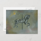 はがき – 回転木馬ゼブラ (正面/裏面)