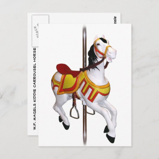 はがき – 回転木馬ホース – サンライズ (正面/裏面)