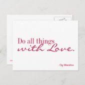 はがき – 愛 (正面/裏面)