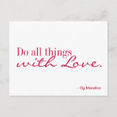 はがき – 愛 (正面)