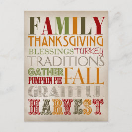 はがき – 感謝祭