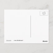 はがき、抽象芸術レインボーグランジハートラブ ポストカード (裏面)