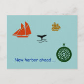 はがき – 新しい港の前 案内ポストカード (正面)