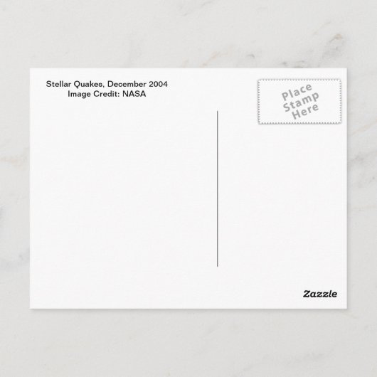 はがき：星地震 ポストカード (裏面)