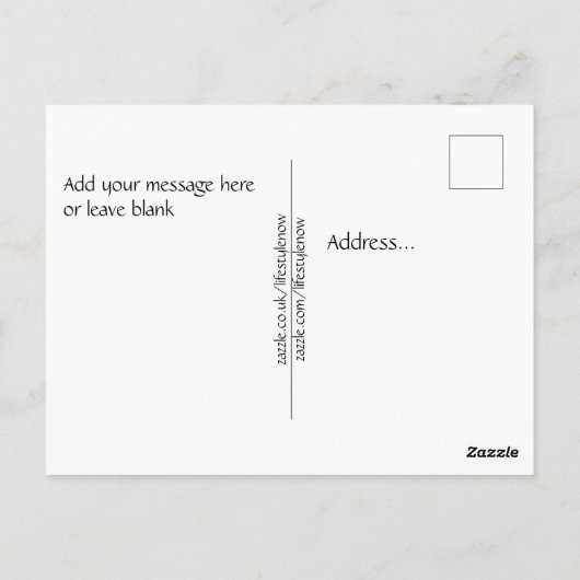 はがき – 春の色の爆発 (裏面)