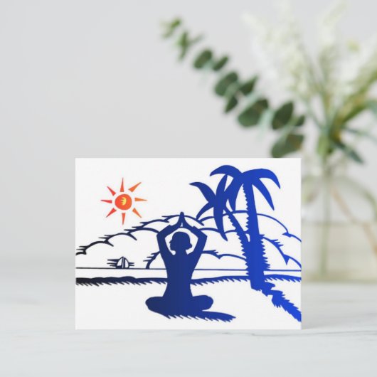 はがき – 瞑想 (スタンド正面)