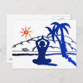 はがき – 瞑想 (正面/裏面)