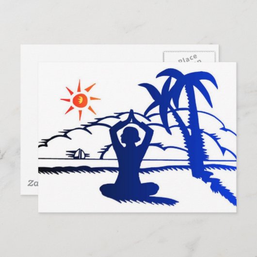 はがき – 瞑想 (正面/裏面)