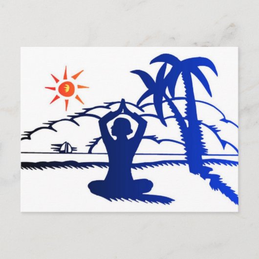 はがき – 瞑想 (正面)