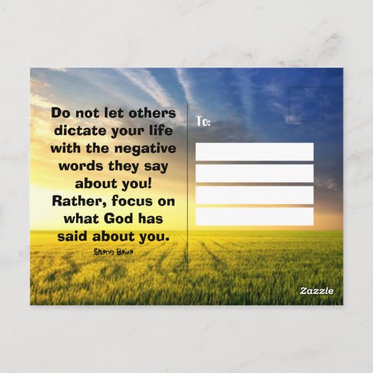 はがき – 神の見る道を自分で見る (裏面)