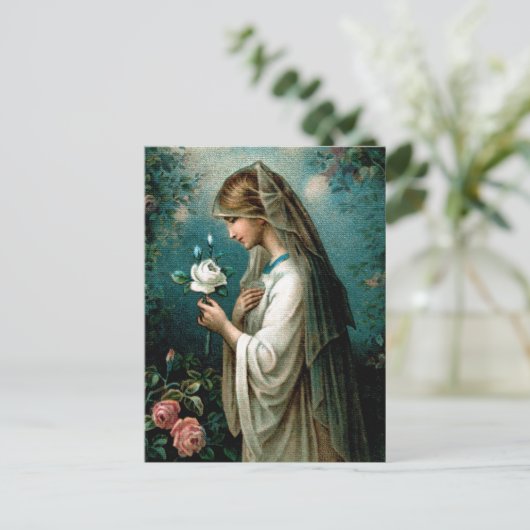 はがき：神秘的なバラ ポストカード (スタンド正面)