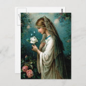 はがき：神秘的なバラ ポストカード (正面/裏面)