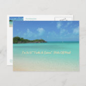 はがき「私はタークス&カイコス諸島の気分なの」 ポストカード (正面/裏面)