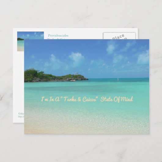 はがき「私はタークス＆カイコス諸島の気分なの」 ポストカード (正面/裏面)