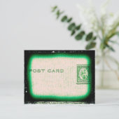 「はがき」（緑） ポストカード (スタンド正面)