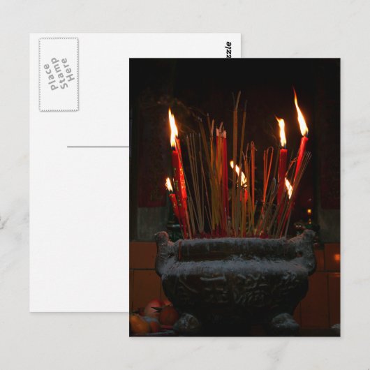 はがき – 線香 (正面/裏面)