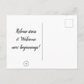 はがき – 考え：リリースストレス。 (裏面)