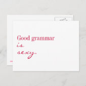 はがき – 良い文法はセクシーである。 (正面/裏面)