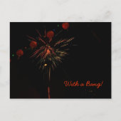 はがき – 花火と灯篭 (正面)