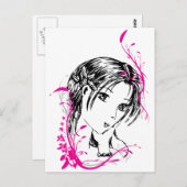 はがき – 蘭 (正面/裏面)