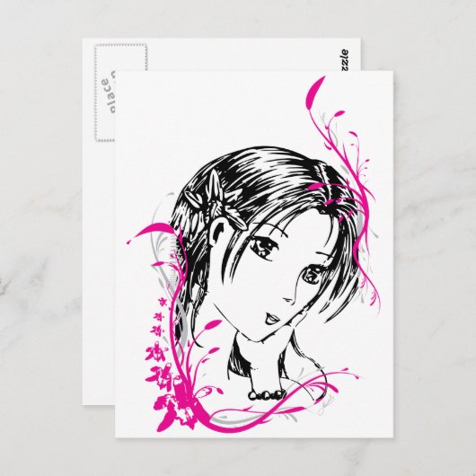 はがき – 蘭 (正面/裏面)