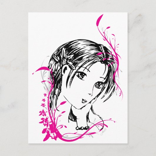 はがき – 蘭 (正面)