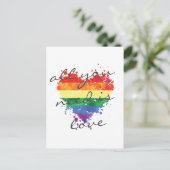 はがき – 虹のハート – あなたが必要とすべては愛 (スタンド正面)