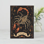 はがき – 蠍座シナ〔占星術の〕十二宮図アート シーズンカード (スタンド正面)