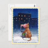 はがき_街灯を見る ポストカード (正面/裏面)