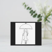 はがき – 誰を着ている？封筒あり (スタンド正面)