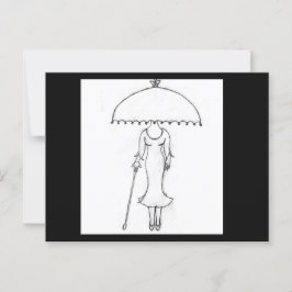 はがき – 誰を着ている？封筒あり