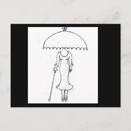 はがき – 誰を着ている？封筒あり (正面)