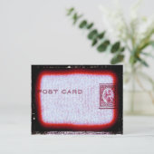 「はがき」（赤） ポストカード (スタンド正面)