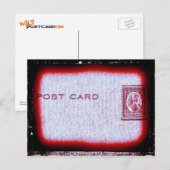 「はがき」（赤） ポストカード (正面/裏面)