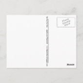 はがき – 跳ね上がる鹿 (裏面)